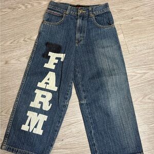 Boys Vintage Phat Farm Blue Denim Jeans Sz 6 Youth Kids See Measurements